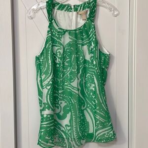 Banana Republic Green Paisley Blouse